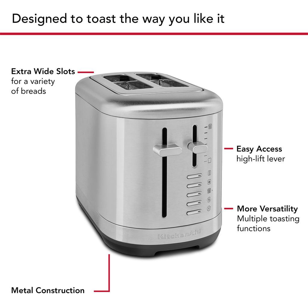 KITCHENAID - 2 Slice Toaster - Stainless Steel - 5KMT2109BSX - Kitchenary