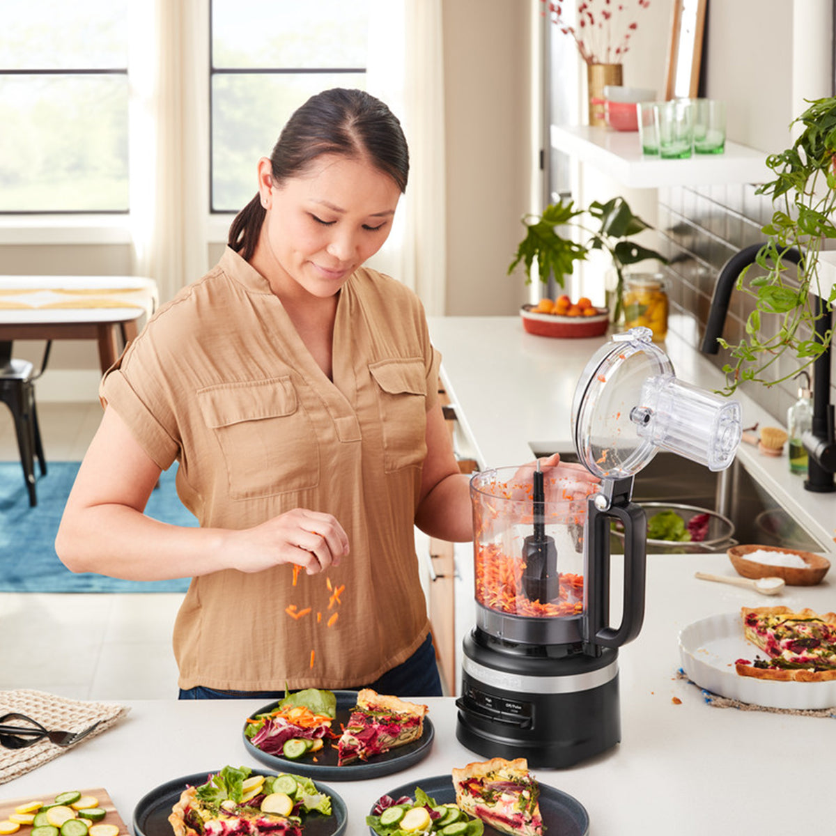 KITCHENAID - 2.1L Food Processor - Matte Black - 5KFP0921BBM - Kitchenary