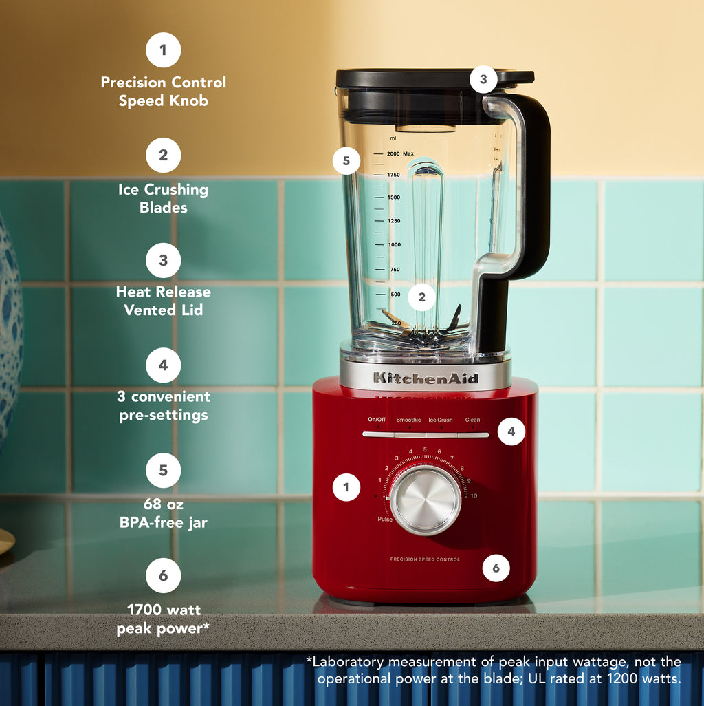 KITCHENAID - 2L Pure Power Blender - Empire Red - 5KSB2073BER - Kitchenary