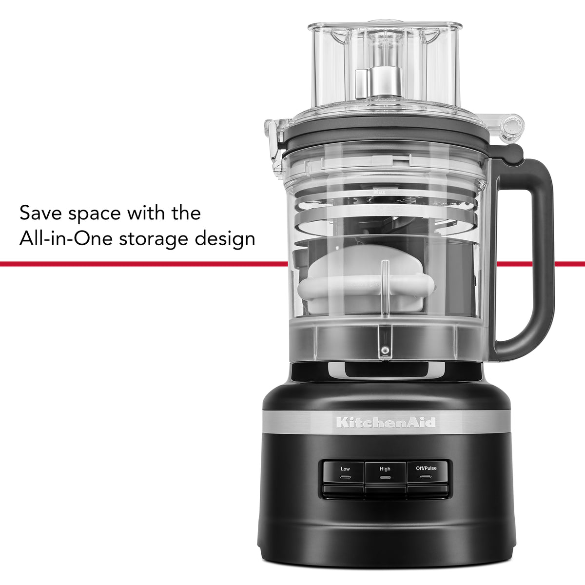 KITCHENAID - 3.1L Food Processor - Matte Black - 5KFP1319BBM - Kitchenary