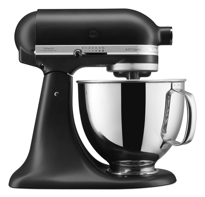 KITCHENAID - 4.7L Artisan Stand Mixer - Matte Black - 5KSM125BBM - Kitchenary
