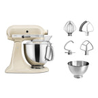 KITCHENAID - 4.7L Artisan Stand Mixer with Accessories - Almond Cream - 5KSM175PSBAC - Kitchenary