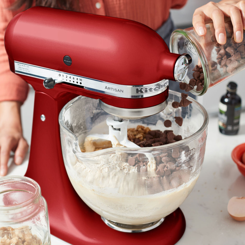 KITCHENAID - 4.7L Artisan Stand Mixer with Accessories - Empire Red - 5KSM175PSBER - Kitchenary