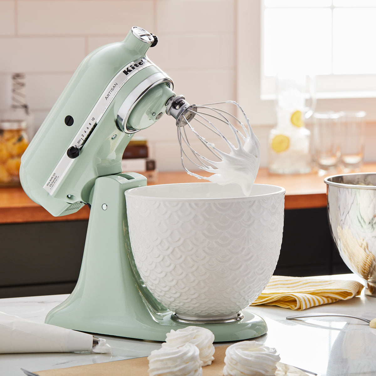 KITCHENAID - 4.7L Artisan Stand Mixer with Accessories - Pistachio - 5KSM175PSBPT - Kitchenary