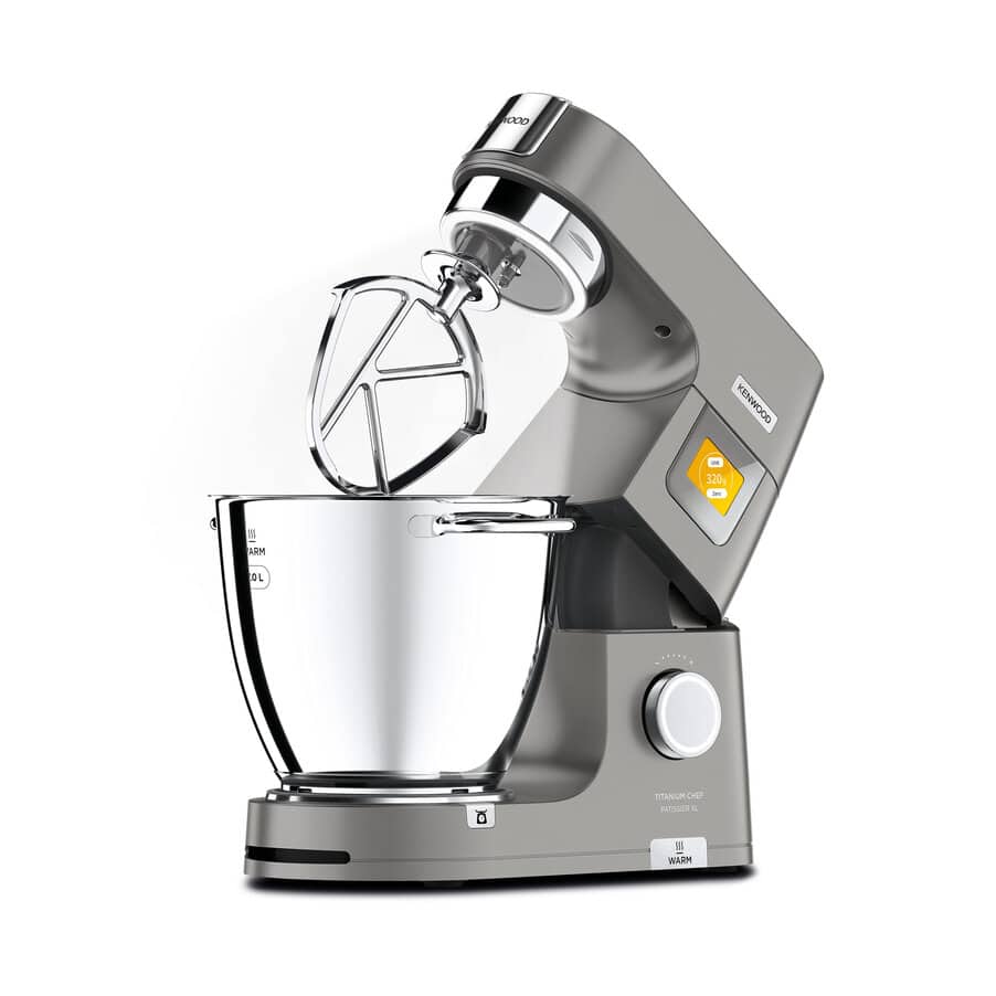 KENWOOD - Titanium Chef Patissier XL Stand Mixer - Silver - Kitchenary