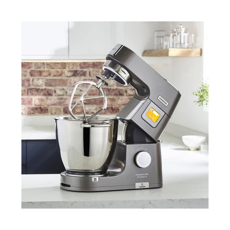 KENWOOD - Titanium Chef Patissier XL Stand Mixer - Silver - Kitchenary