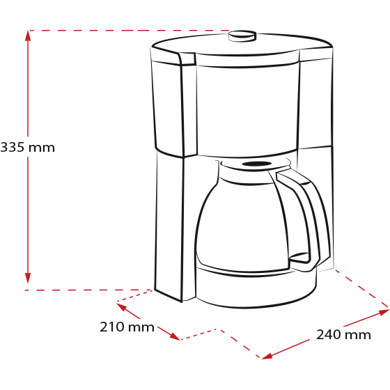 MELITTA - Look V Perfection Filter Coffee Machine - Black - 6766589 - Kitchenary