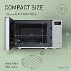 PANASONIC - 20L 1000W Combination Microwave Oven - Silver - NN-GT23QMBPQ - Kitchenary
