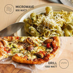 PANASONIC - 20L 1000W Combination Microwave Oven - Silver - NN-GT23QMBPQ - Kitchenary