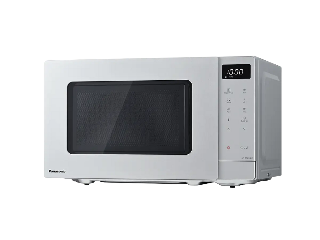 PANASONIC - 20L 800W Compact Microwave Oven Silver - NN-ST23QMBPQ - Kitchenary