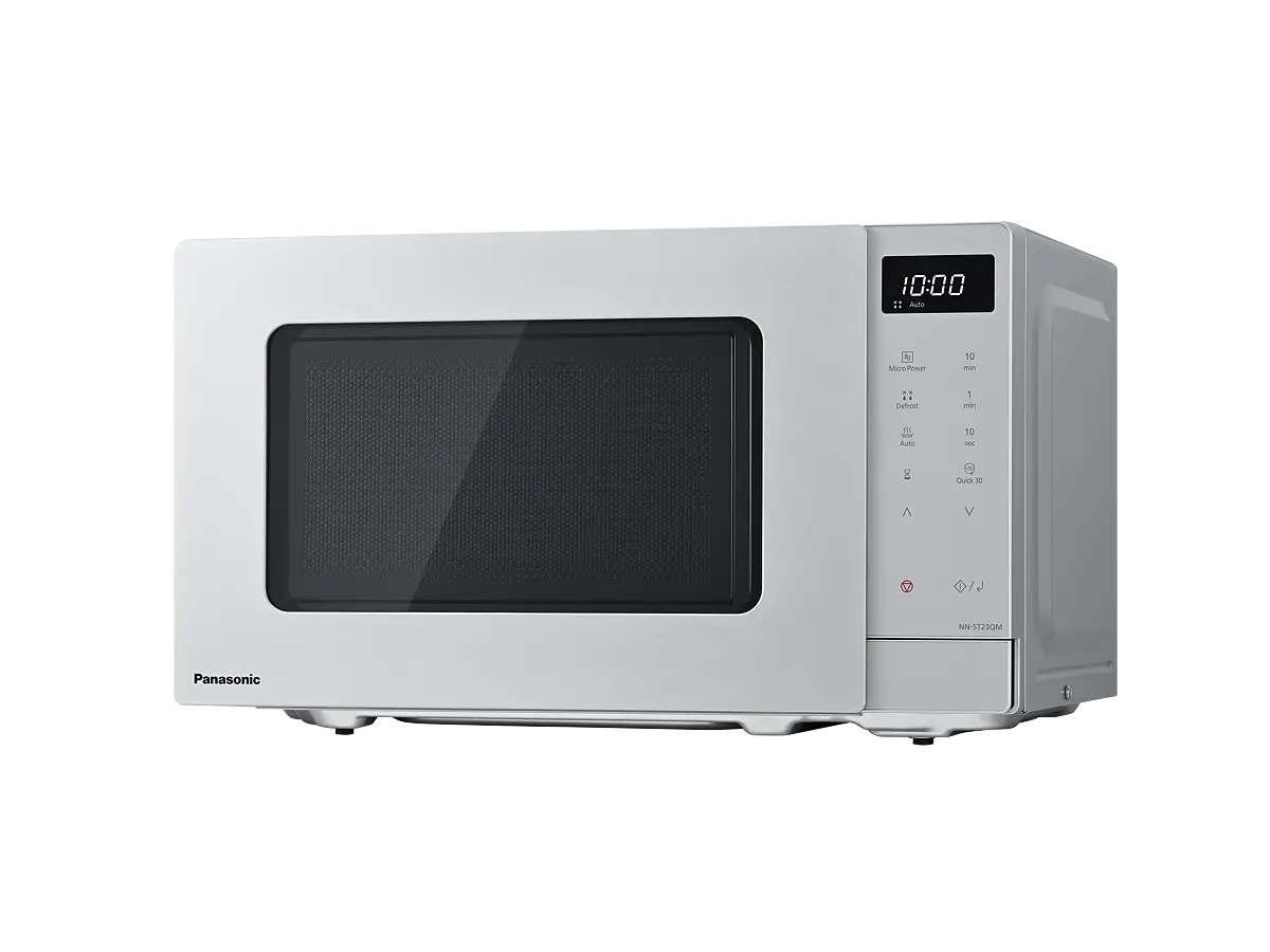 PANASONIC - 20L 800W Compact Microwave Oven Silver - NN-ST23QMBPQ - Kitchenary
