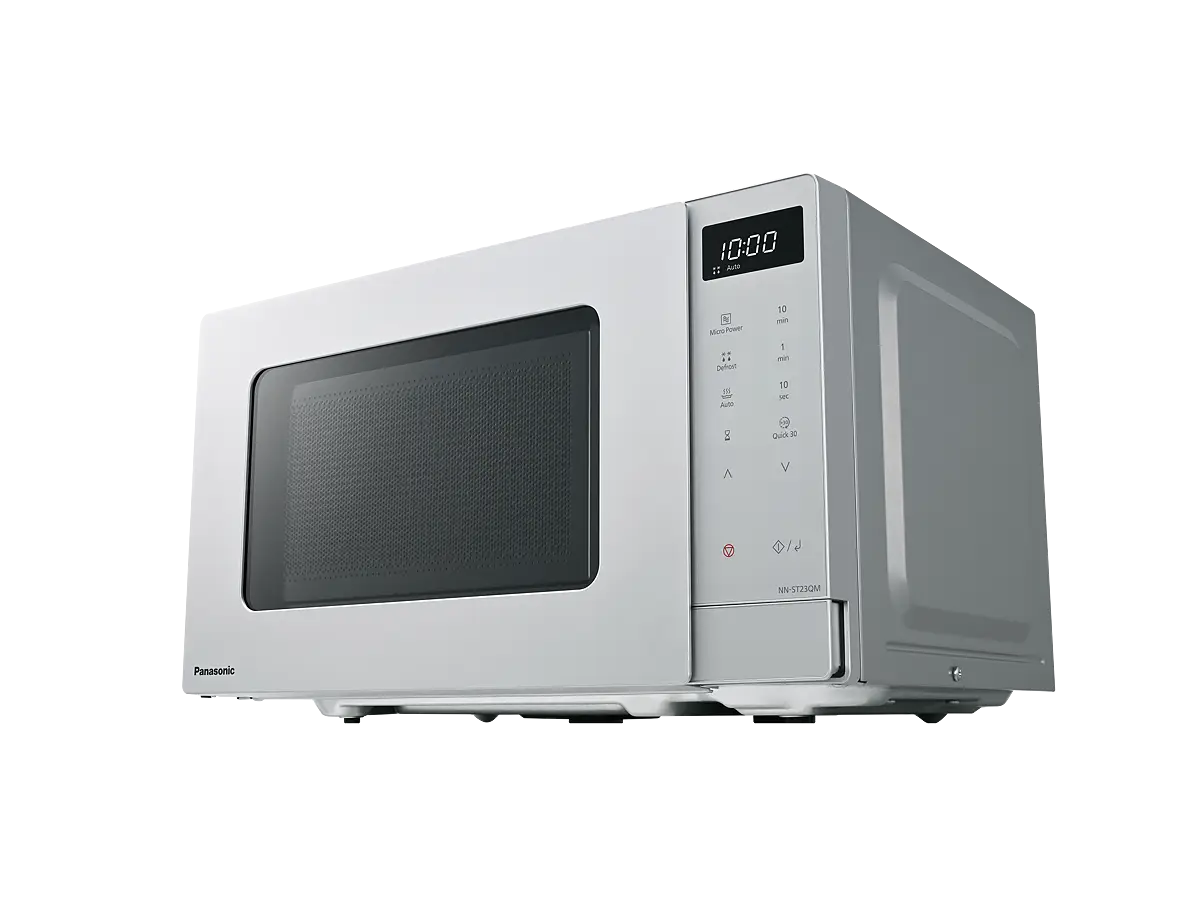 PANASONIC - 20L 800W Compact Microwave Oven Silver - NN-ST23QMBPQ - Kitchenary