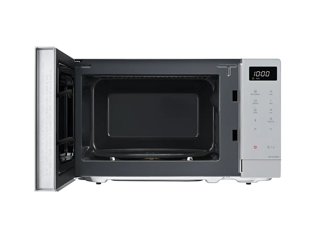 PANASONIC - 20L 800W Compact Microwave Oven Silver - NN-ST23QMBPQ - Kitchenary