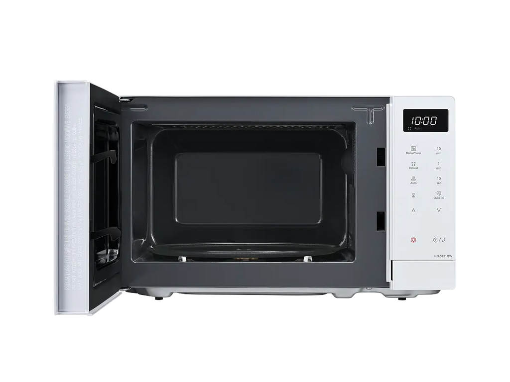PANASONIC - 20L 800W Compact Microwave Oven White - NN-ST21QWBPQ - Kitchenary