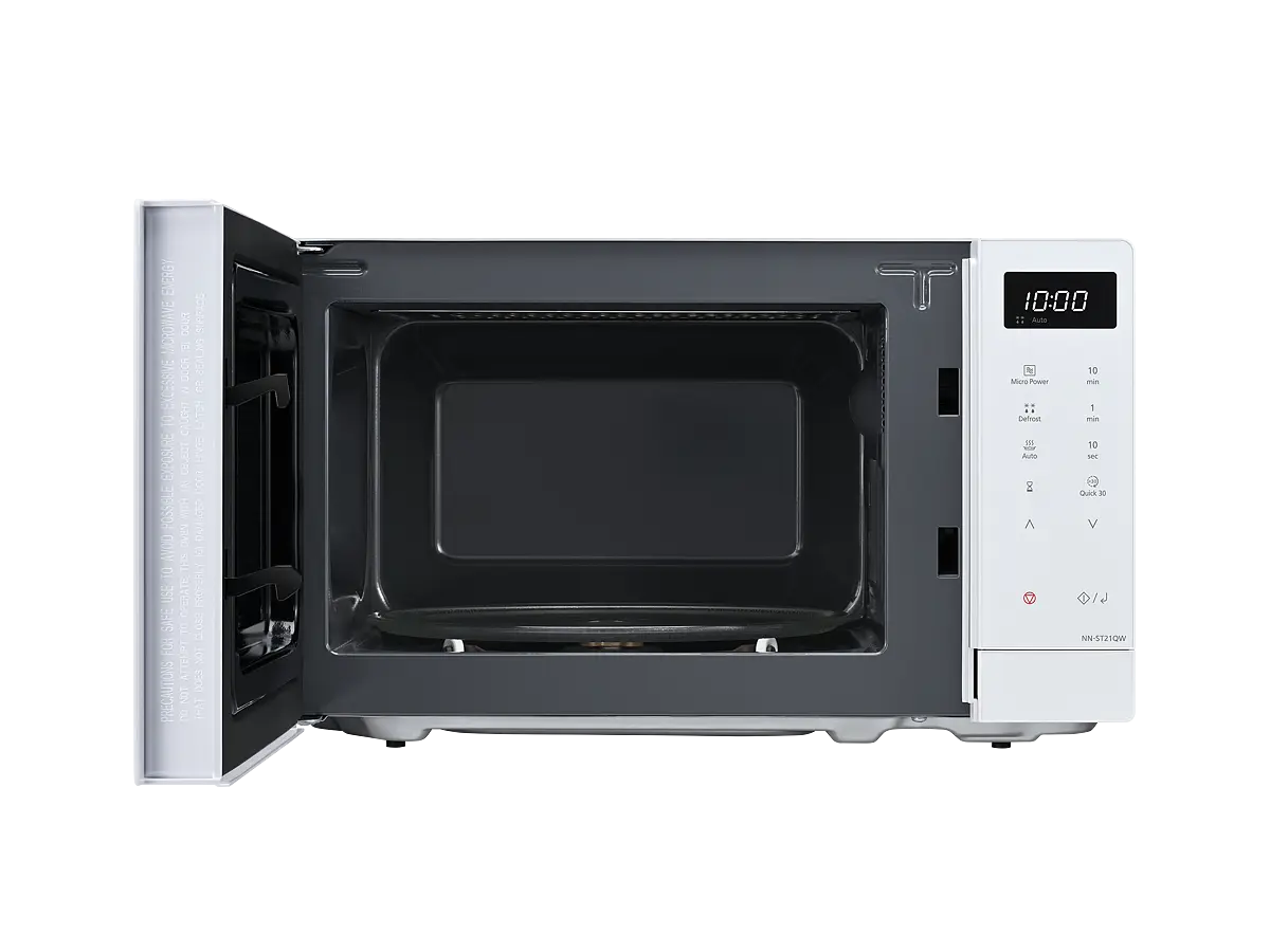 PANASONIC - 20L 800W Compact Microwave Oven White - NN-ST21QWBPQ - Kitchenary