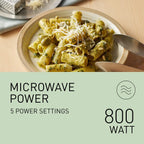 PANASONIC - 20L 800W Compact Microwave Oven White - NN-ST21QWBPQ - Kitchenary