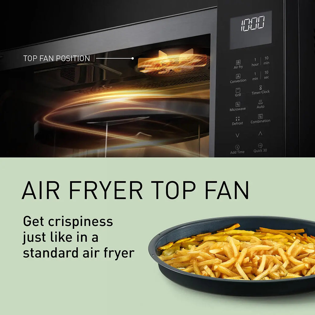 PANASONIC - 27L 1000W 4-in-1 Combi Inverter Microwave Oven Black - NN-CT56RBBPQ - Kitchenary