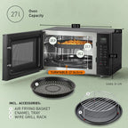 PANASONIC - 27L 1000W 4-in-1 Combi Inverter Microwave Oven Black - NN-CT56RBBPQ - Kitchenary