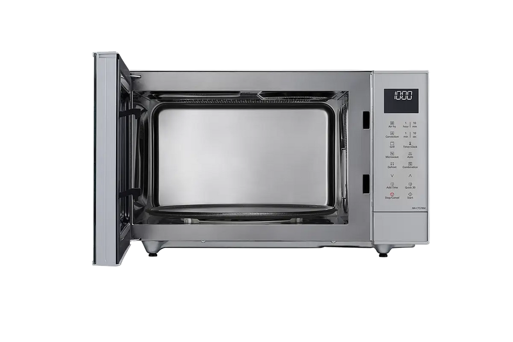 PANASONIC - 27L 1000W 4-in-1 Combi Inverter Microwave Oven Silver - NN-CT57RMBPQ - Kitchenary
