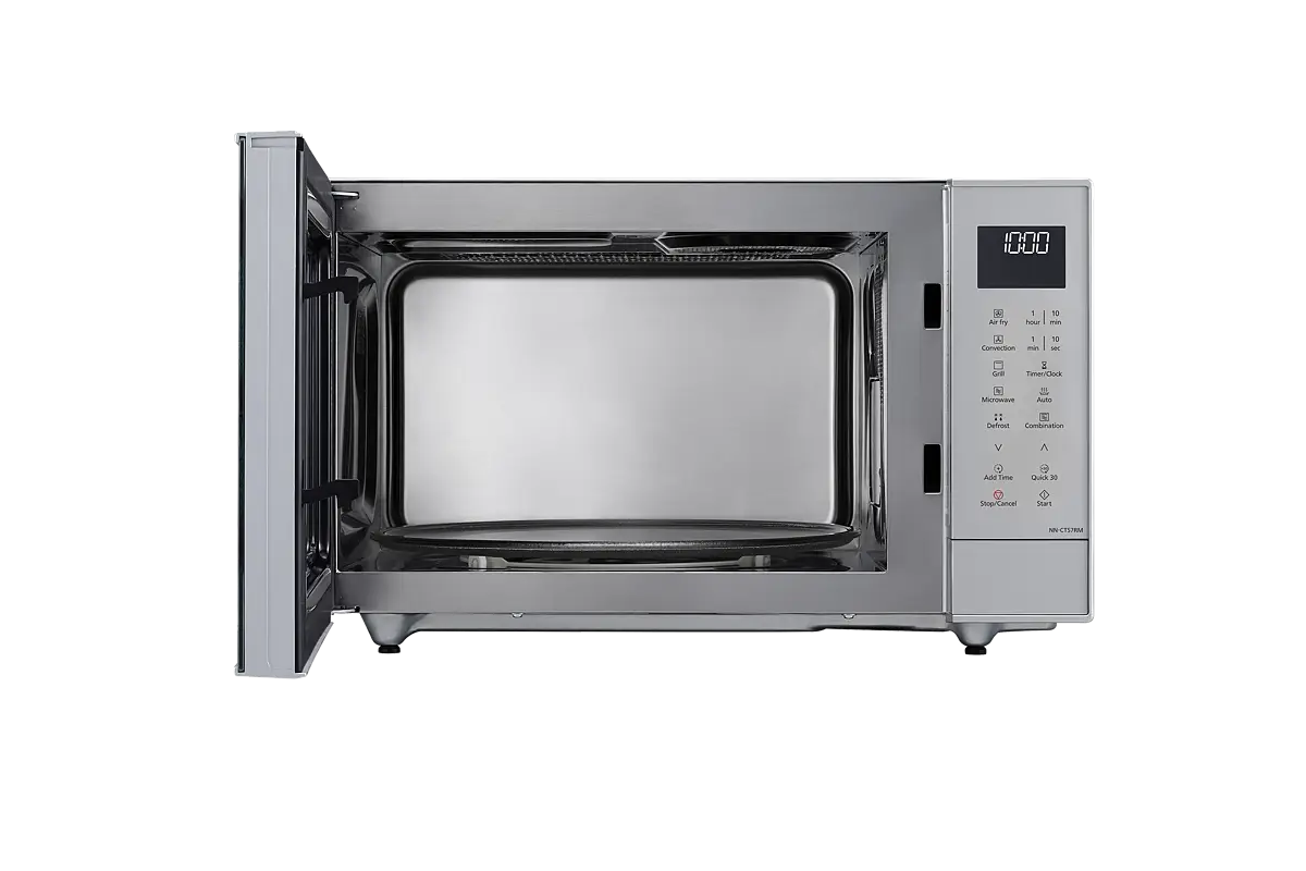 PANASONIC - 27L 1000W 4-in-1 Combi Inverter Microwave Oven Silver - NN-CT57RMBPQ - Kitchenary