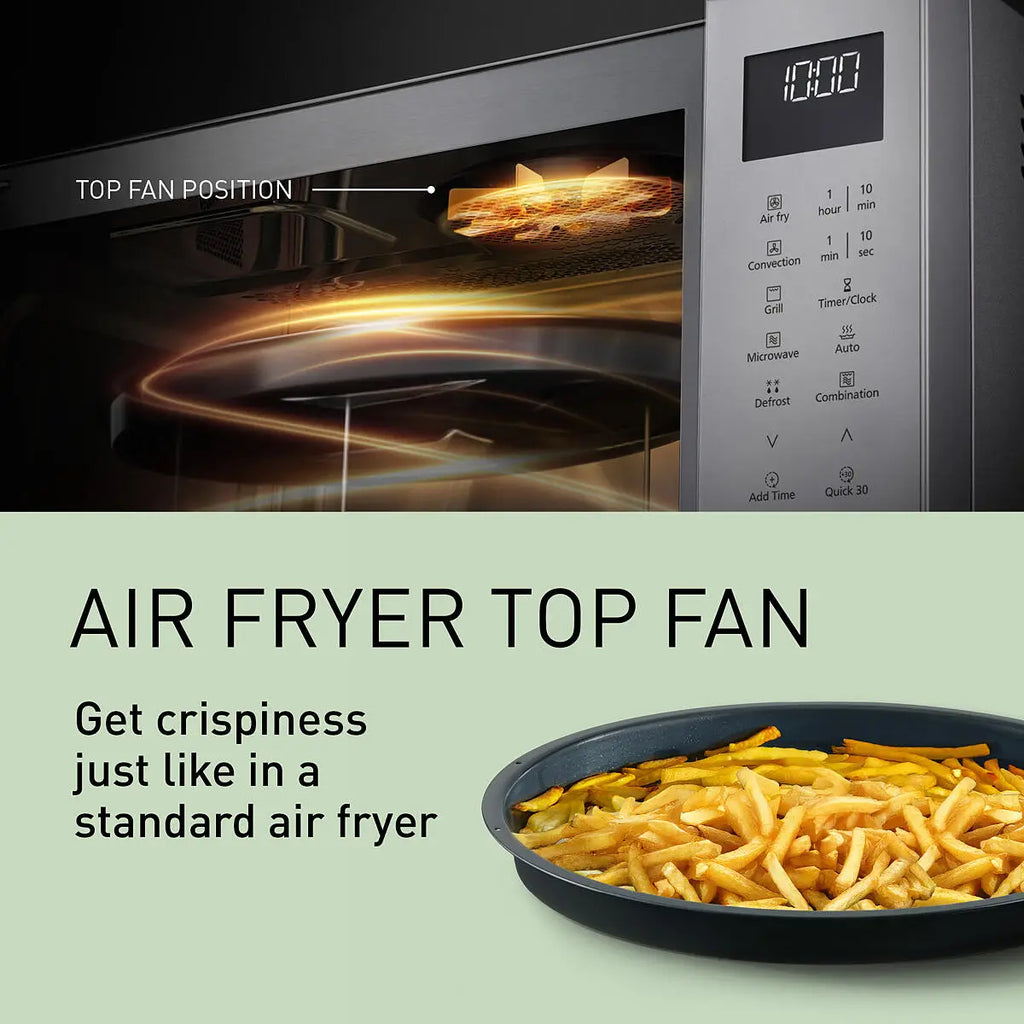 PANASONIC - 27L 1000W 4-in-1 Combi Inverter Microwave Oven Silver - NN-CT57RMBPQ - Kitchenary