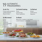 PANASONIC - 27L 1000W 4-in-1 Combi Inverter Microwave Oven Silver - NN-CT57RMBPQ - Kitchenary