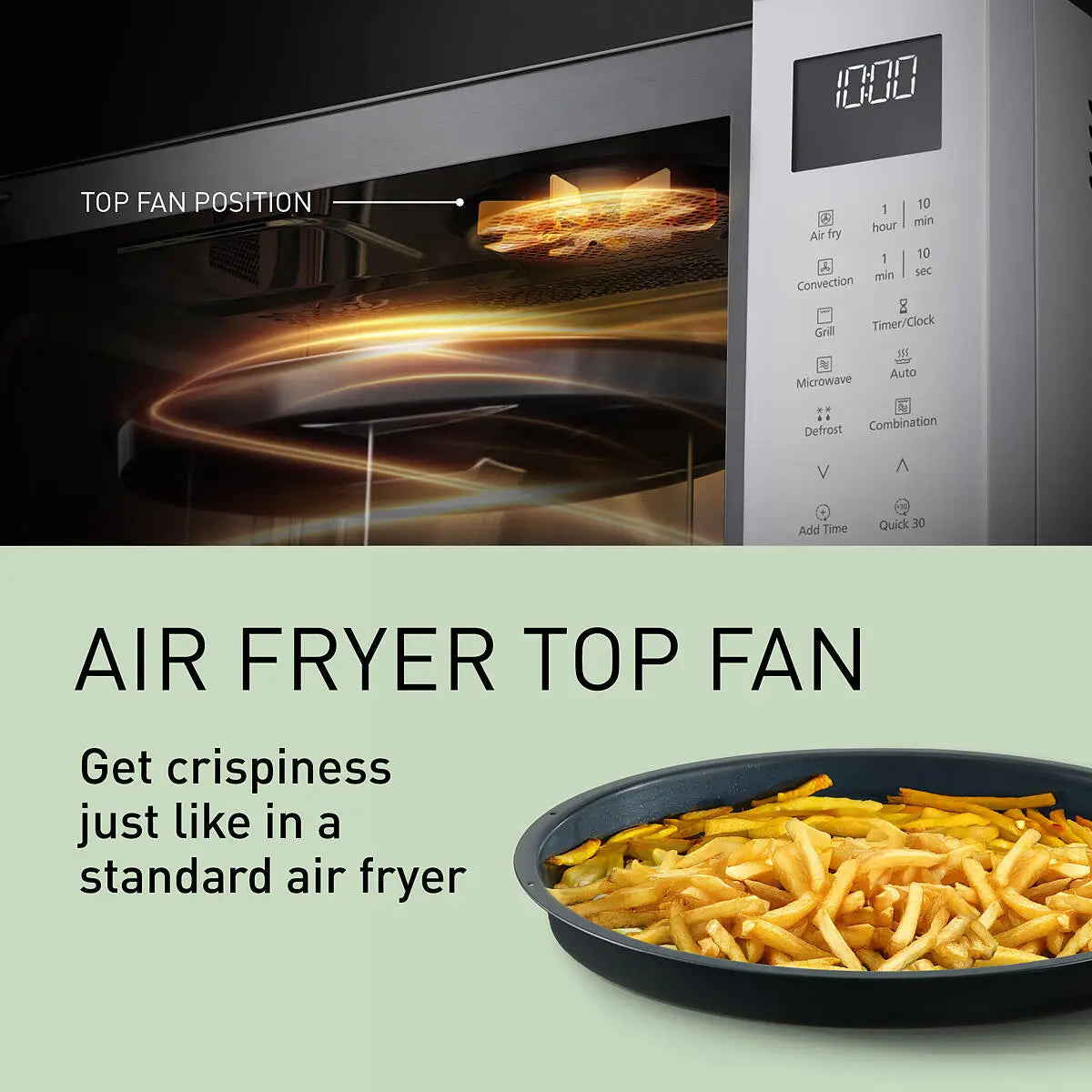 PANASONIC - 27L 1000W 4-in-1 Combi Inverter Microwave Oven White - NN-CT55RWBPQ - Kitchenary