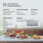 PANASONIC - 27L 1000W 4-in-1 Combi Inverter Microwave Oven White - NN-CT55RWBPQ - Kitchenary