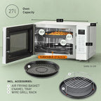 PANASONIC - 27L 1000W 4-in-1 Combi Inverter Microwave Oven White - NN-CT55RWBPQ - Kitchenary