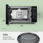 PANASONIC - 27L 1000W Combination Inverter Microwave Black - NN-CT56JBBPQ - Kitchenary