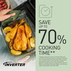 PANASONIC - 27L 1000W Combination Inverter Microwave Black - NN-CT56JBBPQ - Kitchenary