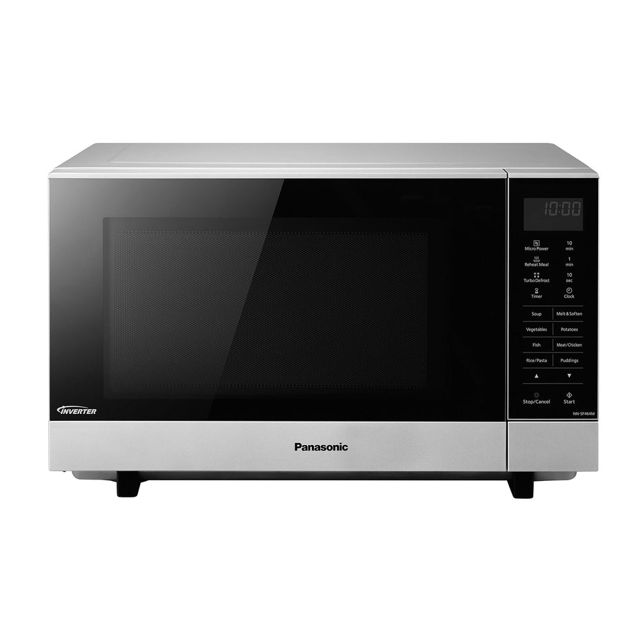 PANASONIC - 27L 1000W Flatbed Microwave Stainless Steel - NN-SF464MBPQ - Kitchenary