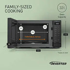 PANASONIC - 32L 1000W Solo Inverter Microwave Black - NN-ST65QBBPQ - Kitchenary