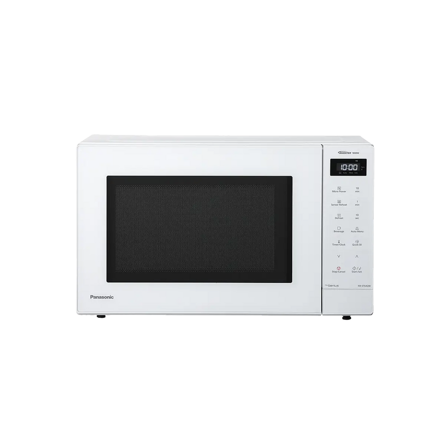 PANASONIC - 32L 1000W Solo Inverter Microwave White - NN-ST64QWBPQ - Kitchenary