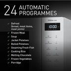 PANASONIC - 32L 1000W Solo Inverter Microwave White - NN-ST64QWBPQ - Kitchenary