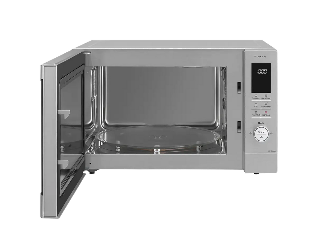 PANASONIC - 34L 1000W 4-in-1 Combi Microwave Oven with Air Fry Function - NN-CD88QSBPQ - Kitchenary