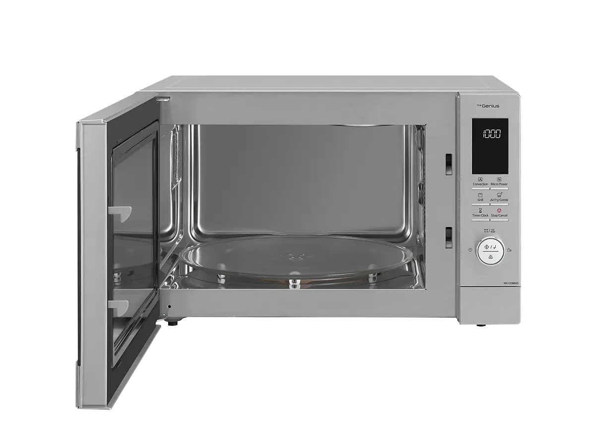 PANASONIC - 34L 1000W 4-in-1 Combi Microwave Oven with Air Fry Function - NN-CD88QSBPQ - Kitchenary