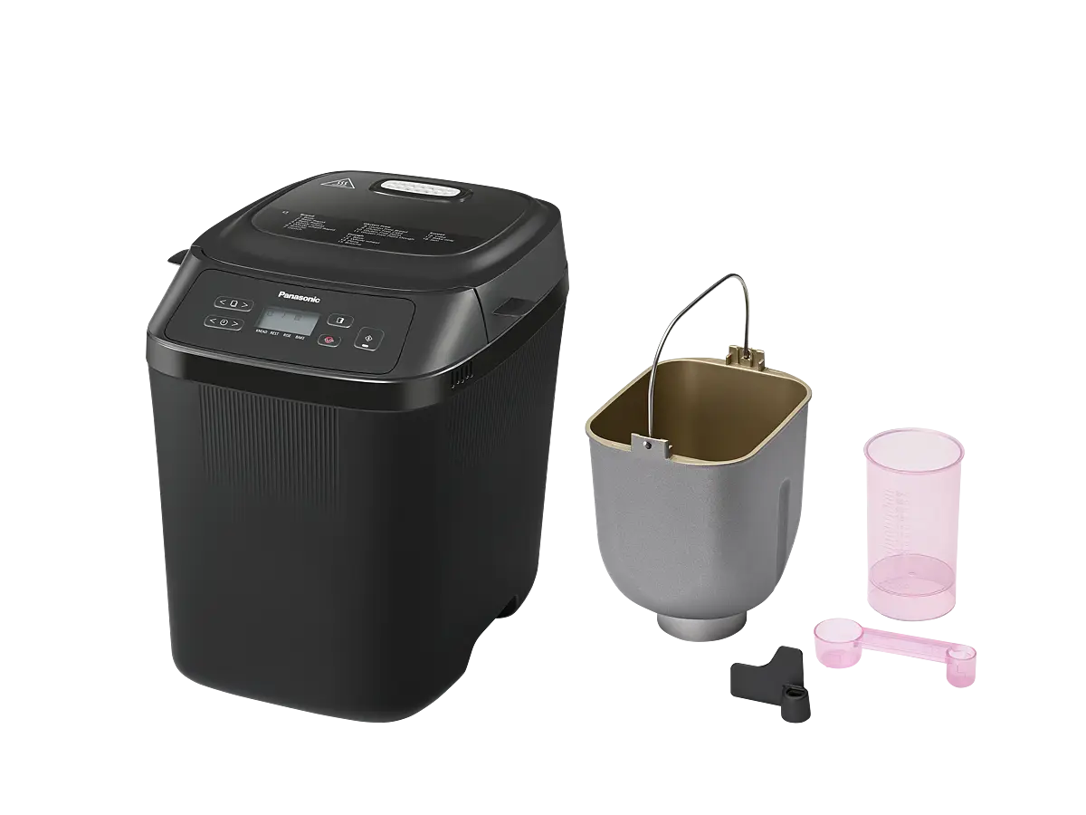 PANASONIC - Automatic Mini Breadmaker - Black - SD-PN100KXC - Kitchenary