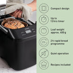 PANASONIC - Automatic Mini Breadmaker - Black - SD-PN100KXC - Kitchenary