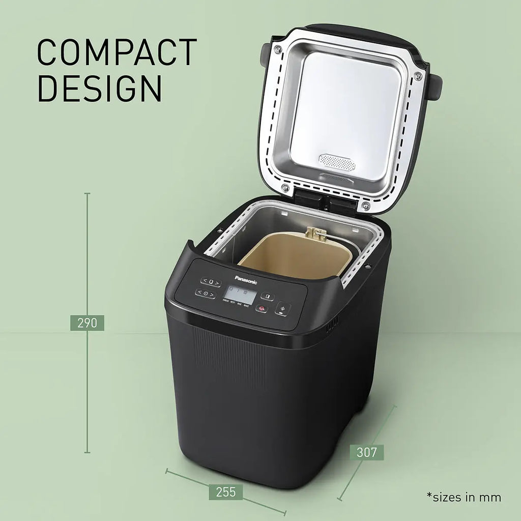 PANASONIC - Automatic Mini Breadmaker - Black - SD-PN100KXC - Kitchenary