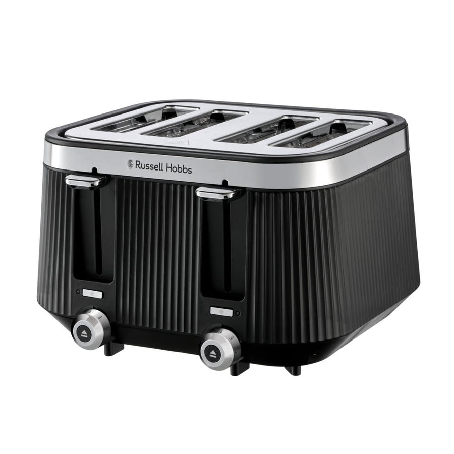 RUSSELL HOBBS - Brontë 4 Slice Toaster - Black - 26770 - Kitchenary