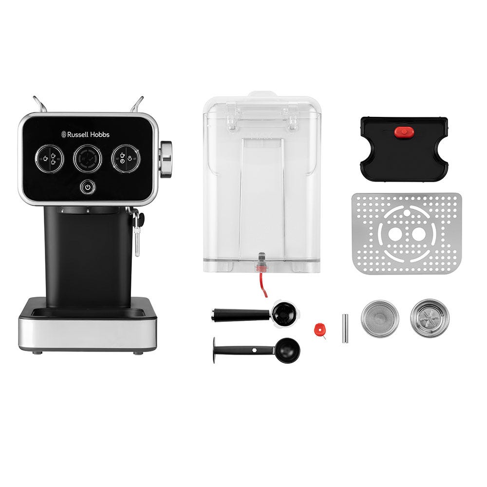 RUSSELL HOBBS - Distinctions Espresso Machine - Black - 26450 - Kitchenary