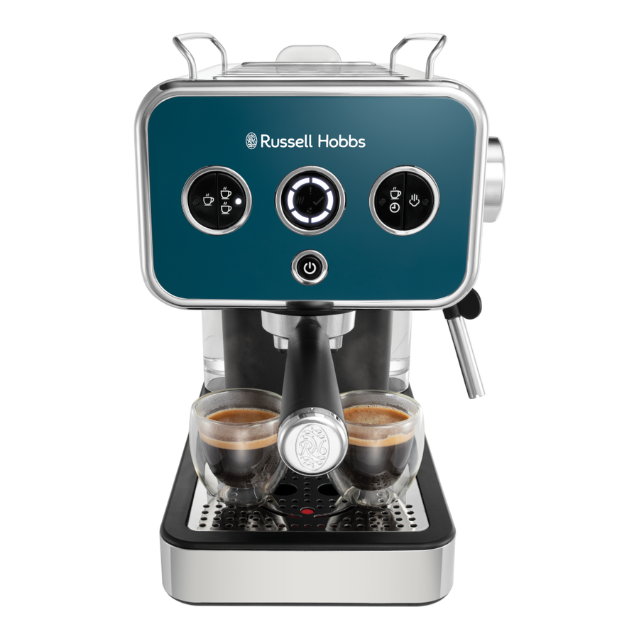 RUSSELL HOBBS - Distinctions Espresso Machine - Ocean Blue - 26451 - Kitchenary