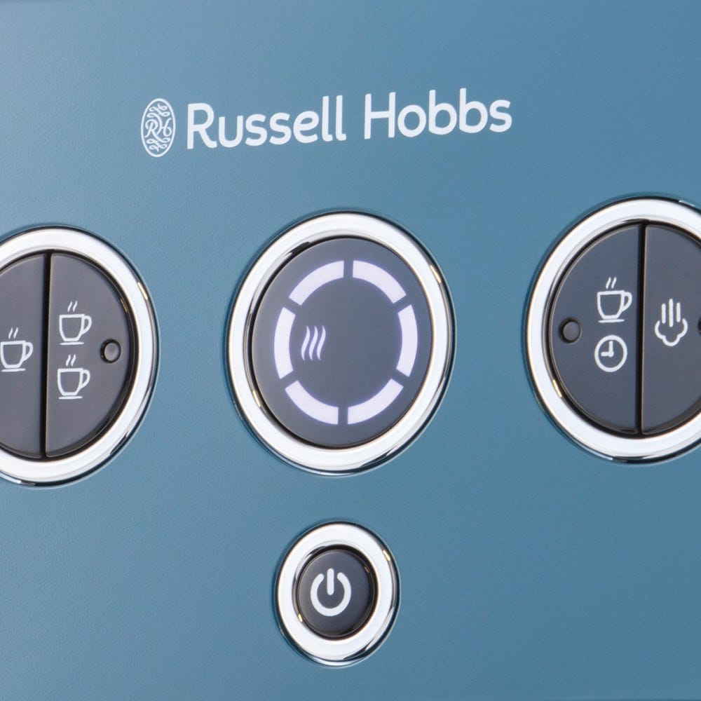 RUSSELL HOBBS - Distinctions Espresso Machine - Ocean Blue - 26451 - Kitchenary