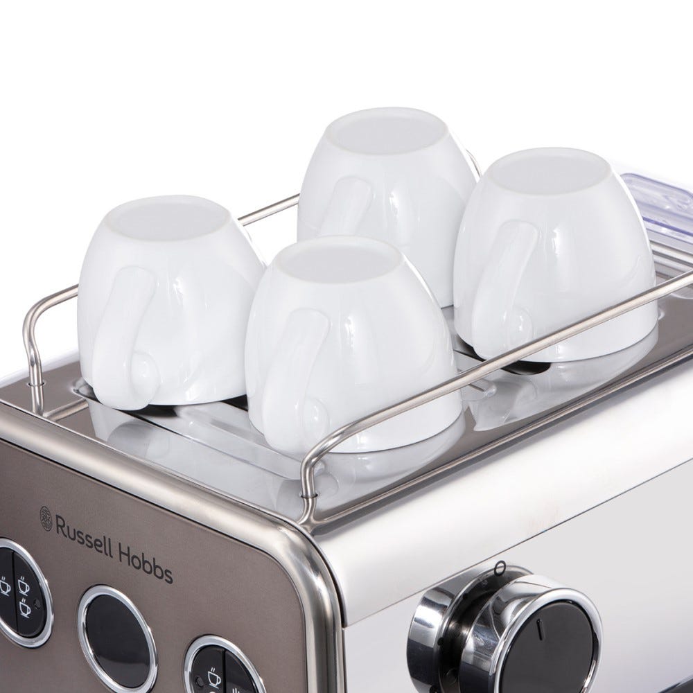 RUSSELL HOBBS - Distinctions Espresso Machine - Titanium - 26452 - Kitchenary