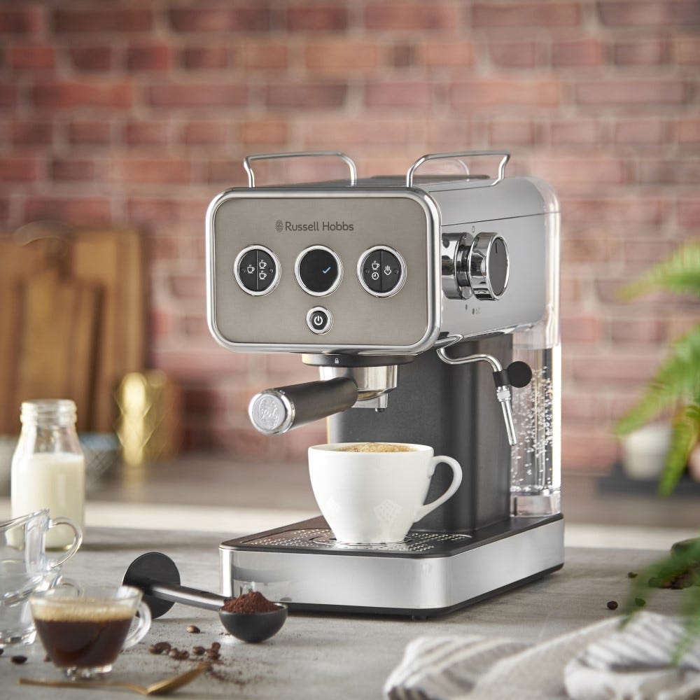 RUSSELL HOBBS - Distinctions Espresso Machine - Titanium - 26452 - Kitchenary