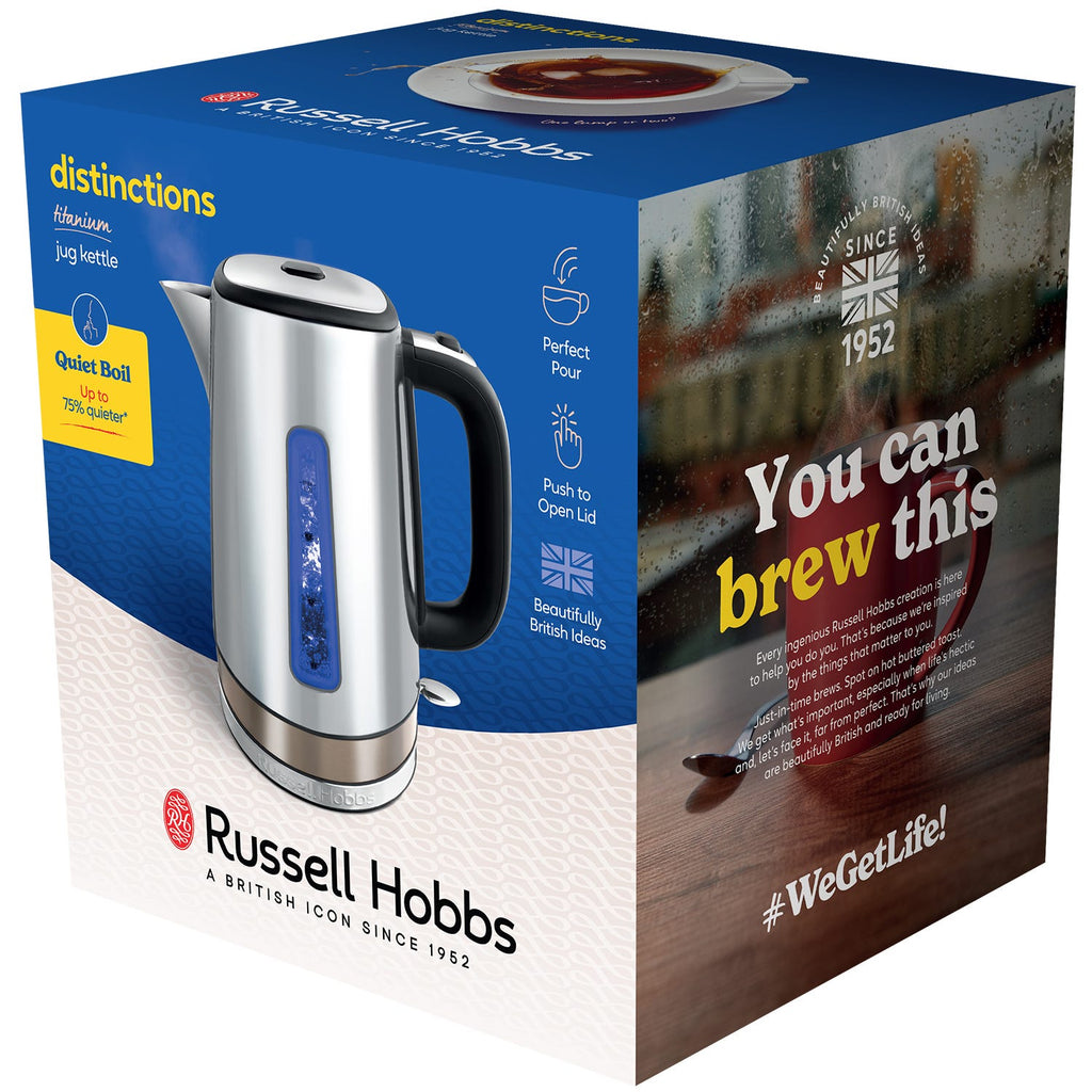 RUSSELL HOBBS - Distinctions Jug Kettle - Titanium - 24284 - Kitchenary