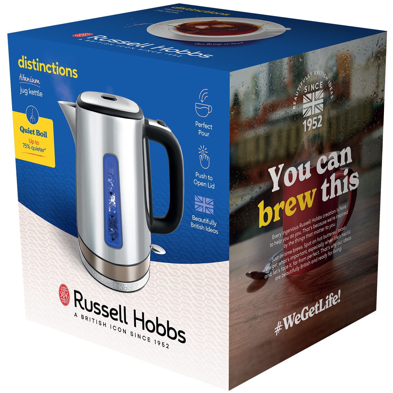 RUSSELL HOBBS - Distinctions Jug Kettle - Titanium - 24284 - Kitchenary