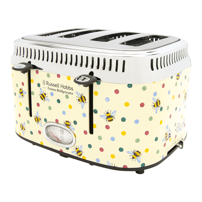 RUSSELL HOBBS - Emma Bridgewater Bumblebee & Polka Dot 4 Slice Toaster - 27250 - Kitchenary