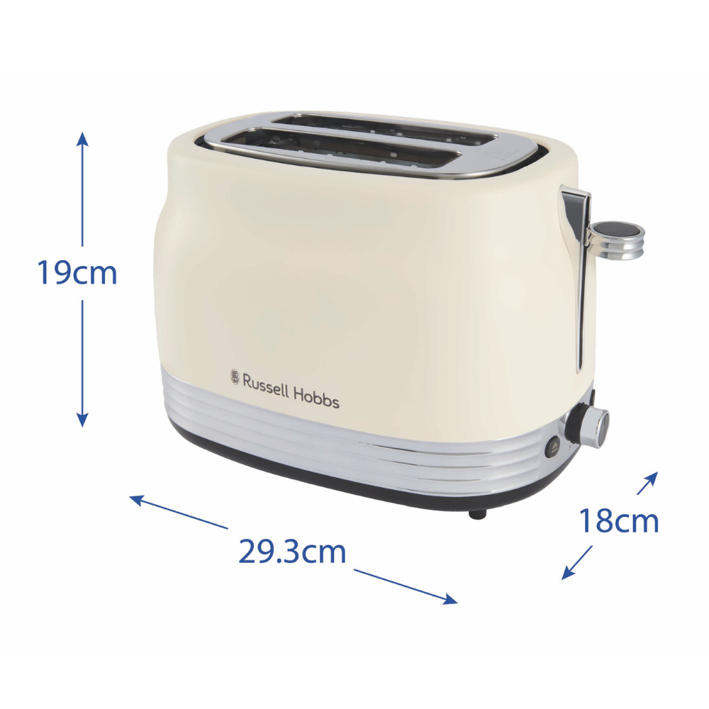 RUSSELL HOBBS - Hanley 2 Slice Toaster - Jasmine - 28650 - Kitchenary